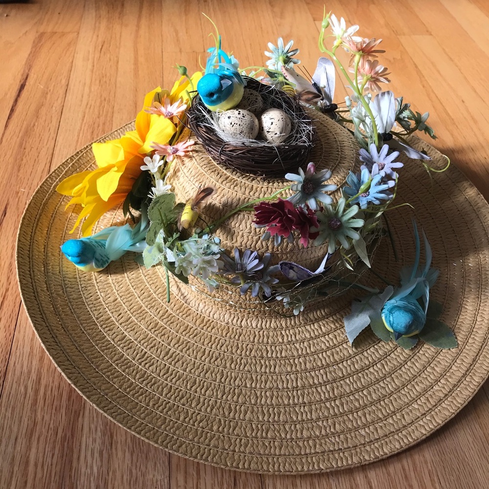 Kentucky derby fascinator birds next sunflower hat